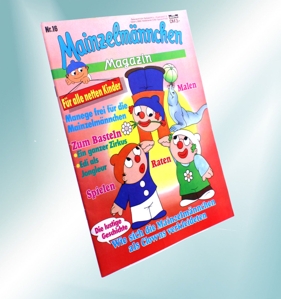 Mainzelmännchen Magazin Nr. 16 von Bastei: Wie sich die Mainzelmännchen als Clowns verkleideten